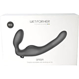 Wet for Her Union Strapless Double Dil in Medium Black