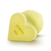 Naughty Candy Heart Yellow Silicone Butt Plug