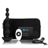 B-Vibe Cinco Beads Travel Bag with Beads, Remote Control and Charger Contents