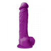 Colours Pleasures - Realistic 8" Dildo purple