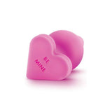 Naughty Candy Heart Pink Silicone Butt Plug