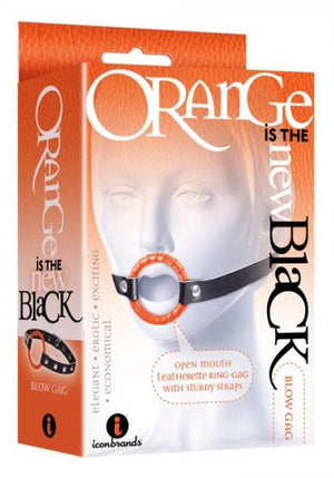 9's Black Blow Gag Open Mouth