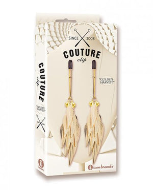 Couture Clips Peacock Plume Luxury Nipple Clamps
