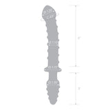 Mr. Swirly 10 inches Double Ended Glass Dildo & Butt Plug