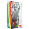 Rainbow Power Drive 7 inch Strap On Dildo With Harness Box