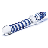 Mr. Swirly 10 inches Double Ended Glass Dildo & Butt Plug